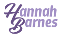 Hannah Barnes Purple Name Logo